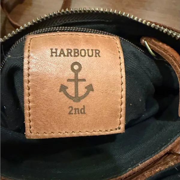 Harbour & 2nd Brown Luna Leather Crossbody Belt Bag - Image 4