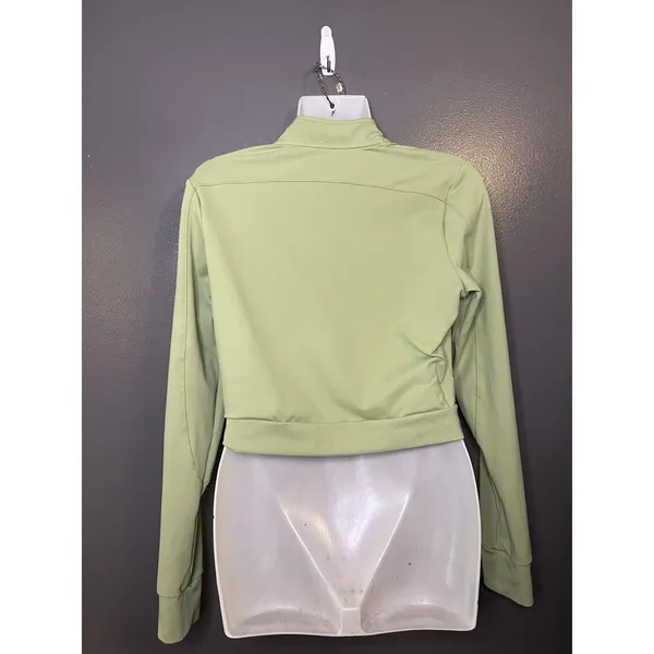 Alphalete Track Jacket Womens Small Green Cropped Full Zip Athletic Softshell - Image 5