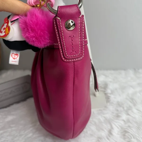 NWT y2k COACH Soho Pleated Leather Large Hobo Shoulder Bag F1373100 - Image 8