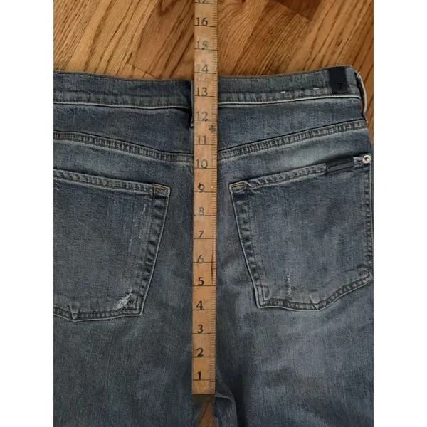 7 For All Mankind Megaflare Super High Rise Denim Size‎ 32 Festival Bell Bottoms - Image 5
