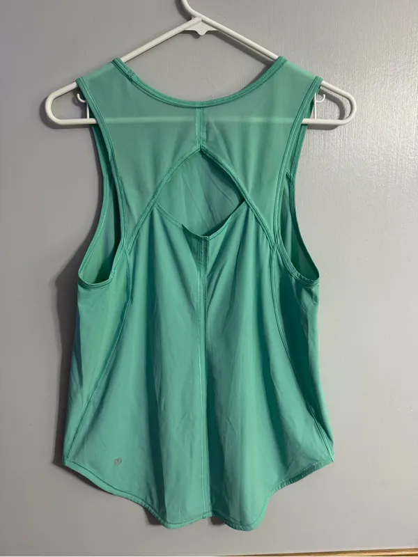 lululemon athletica Mint Green Performance Tank Size 2 - Image 2