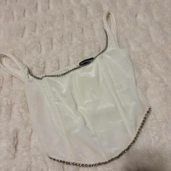 Pretty Little Thing Corset Top White - Image 2