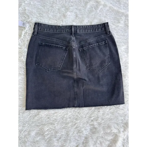 Old Navy Women's Size-12‎ Pencil Skirt High Rise Smooth Pockets Black Denim - Image 3