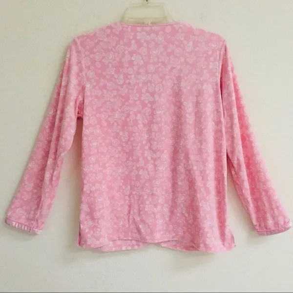 American‎ Eagle Aria pink fleece pajama set Women's S - Image 4