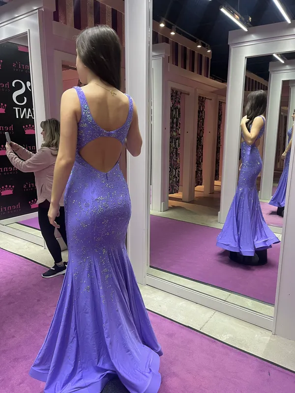Prom Dress Purple Size 0 - Image 2