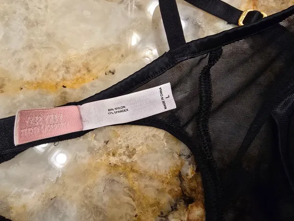Victoria's Secret Very Sexy Babydoll Mesh Lingerie Chemise Black L - Image 3