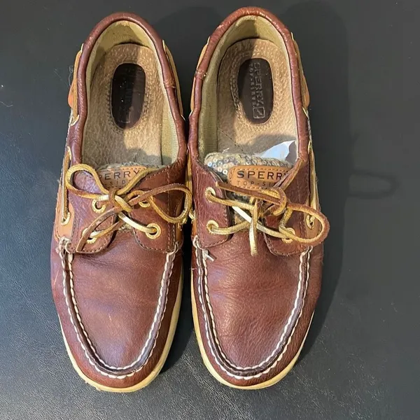 Sperry Womens Top Sider Boat Shoes Loafer Tiger Print Moc Toe Brown Size‎ 6.5 - Image 5