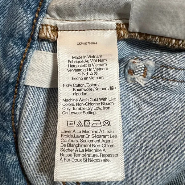 Madewell Low-Slung Straight Jeans With Criss-Cross Waistband Size 26 Casual - Image 11