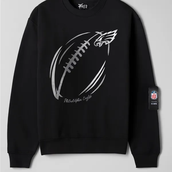 Carl Banks Black GIII 4Her Philadelphia Eagles Sweatshirt - Image 3