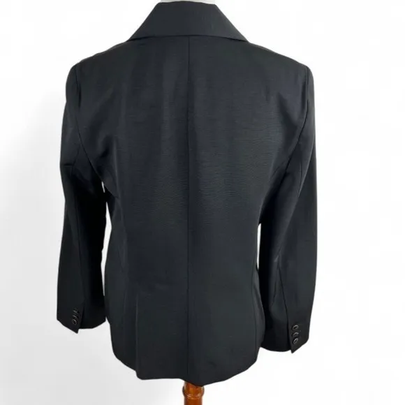 Cabi Black Double Breasted Blazer Gold Buttons Floral Lining‎ 987 Size 6 - Image 3