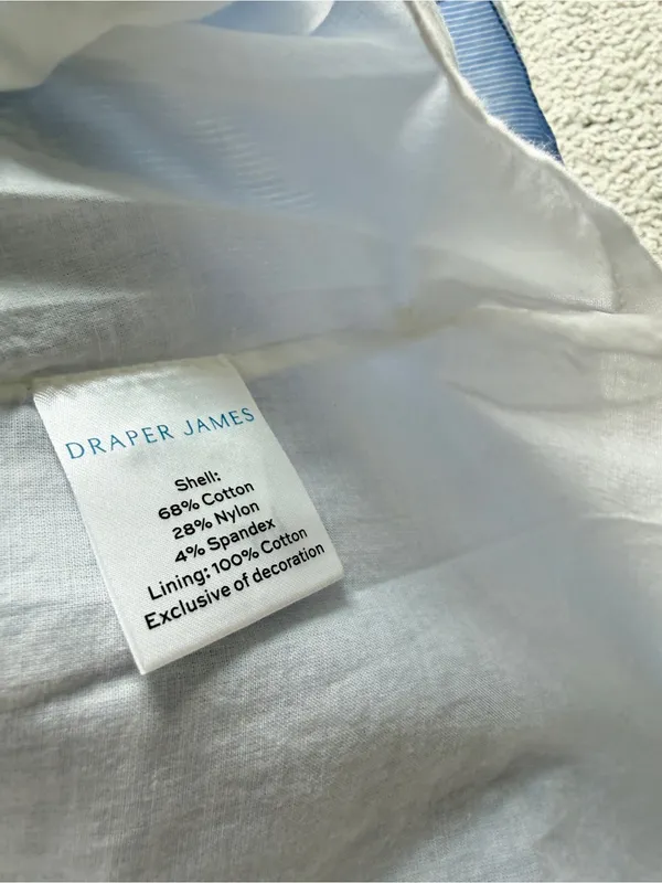 Draper James Maddie Embroidered Babydoll Dress in Blue Stripe XL NEW NWT - Image 6