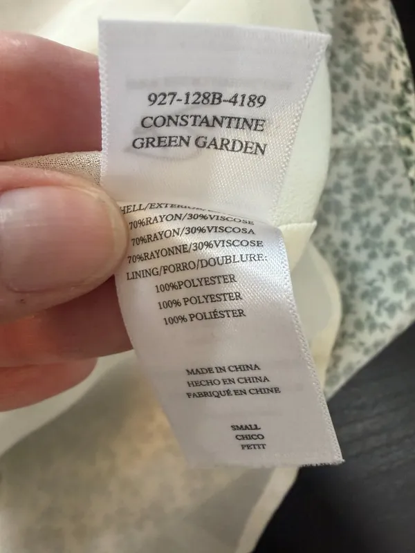 Rails Constantine Midi Dress In Green Garden Tie Details Size Small - Image 12