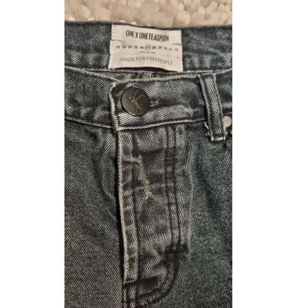 One Teaspoon x Free People Bandits Button Fly Shorts Size 27 - Image 6