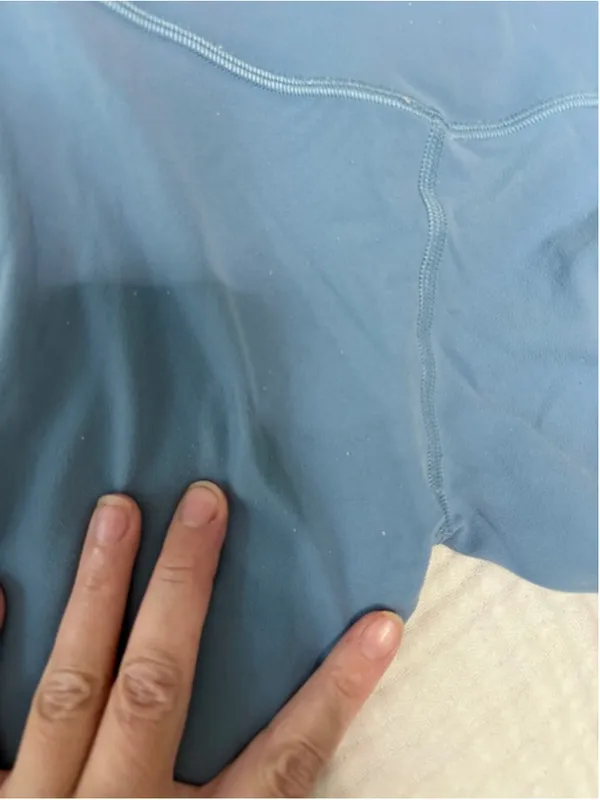 Women's Lululemon Blue Leggings Size 0 Dusty Blue - Image 5