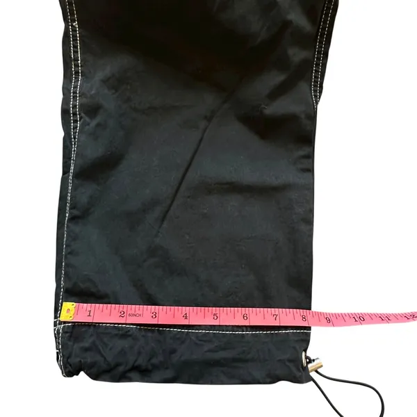 Garage Cargo Pant Black XS Contrast Stitching Skater Gorpcore Streetwear Utility - Image 13