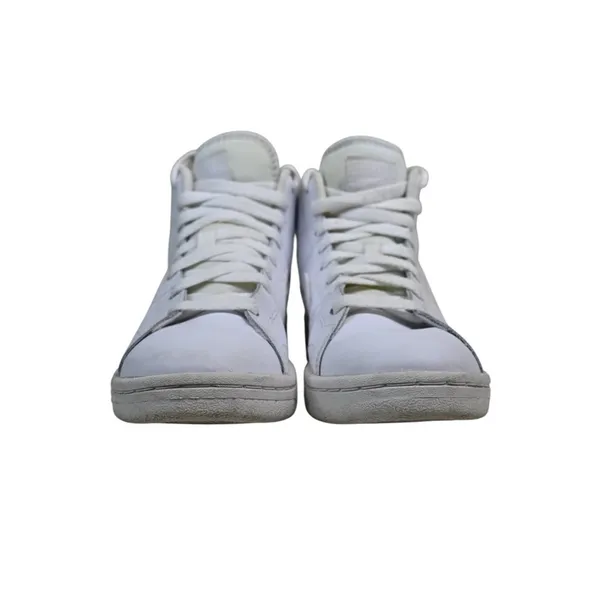 Nike Womens 6.5 Court Royale Mid Triple White Leather Upper Sneaker - Image 3
