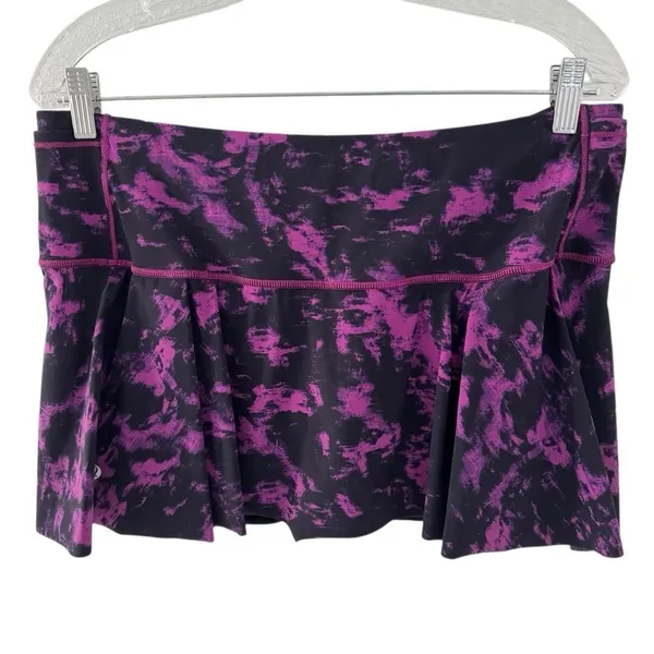 Lululemon Hit Your Stride Skirt Breezie Regal Plum Black / Black Size 10 Skort - Image 5