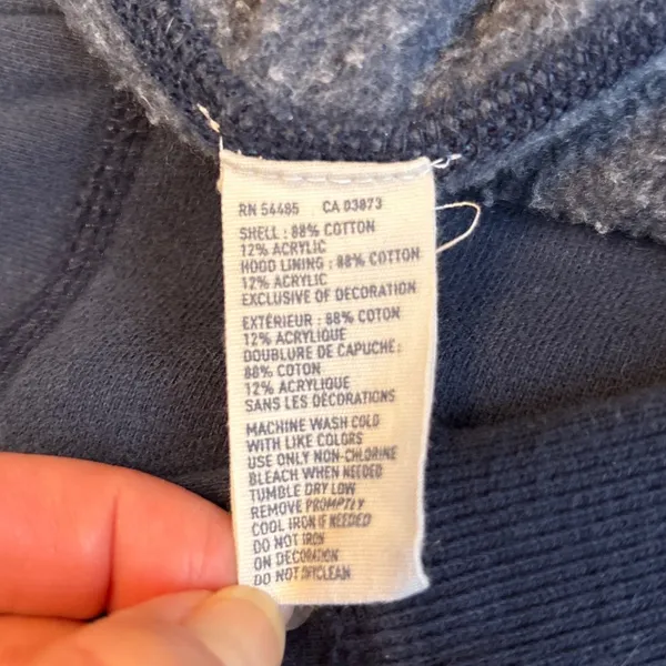 American Eagle Vintage Y2K Zip Hoodie Sweatshirt Medium Spell Out - Image 5