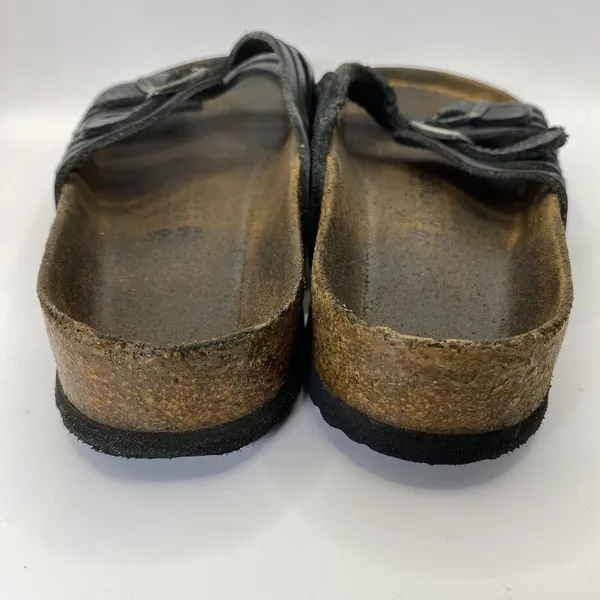 Birkenstock Womens Granada‎ Double Straps Birk Sandals Black Sz 38 US W7-flaw - Image 4