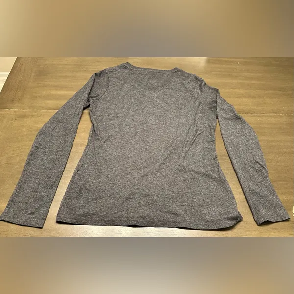 Harley-Davidson Women's HDMC Garage Milwaukee Metal Long Sleeve Gray Tee Medium - Image 4
