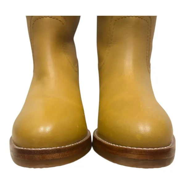 Frye Camryn Tall Banana Leather Boots Boho Western Riding Pull On 8.5 NWT - Image 10