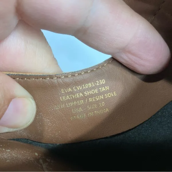 Crevo‎ Eva shootie tan leather size 10 - Image 8