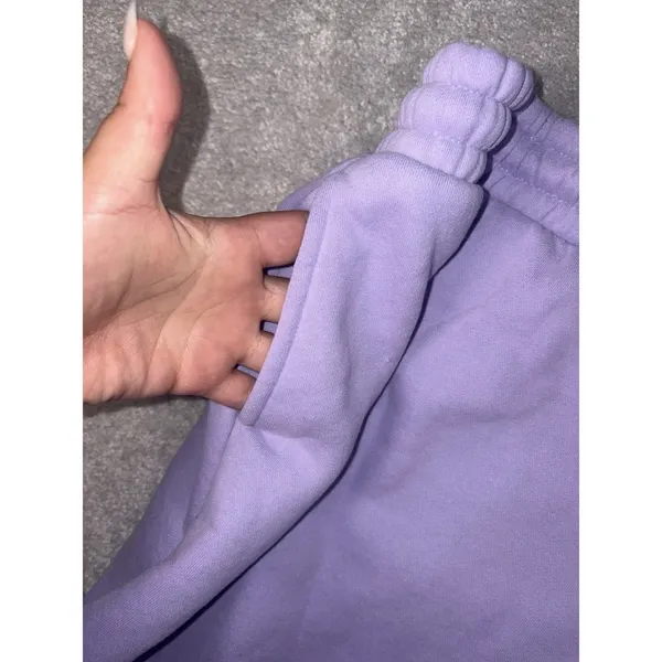 Comfrt‎ Pastel Sweat Shorts Womens 3xl Lavender Purple Fleece Collection Edit - Image 3