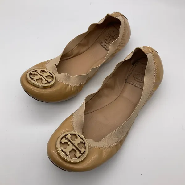 Tory Burch Creamy Beige Leather Ballet Flats‎ - Image 10