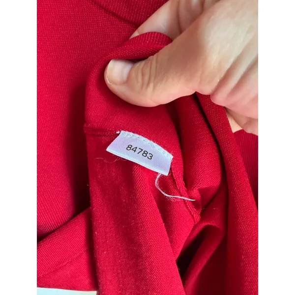 Ann Taylor Silk Blend Sweater Tank Medium Red Sleeveless Tie Waist Shell Top - Image 9