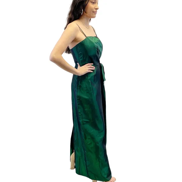 VTG 80s‎ Alyce Design Womens 10 Emerald Green Gown Dress Formal Holiday Prom - Image 3