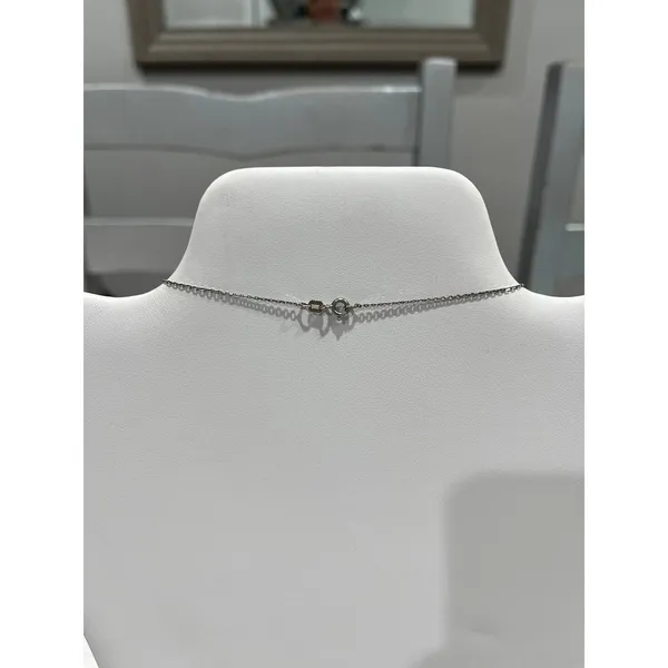 Silver‎ tone J initial charm Necklace - Image 3