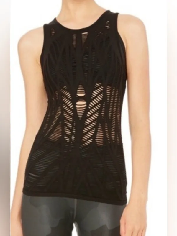 Alo Yoga Vixen Fitted Muscle Tank Top - Image 2