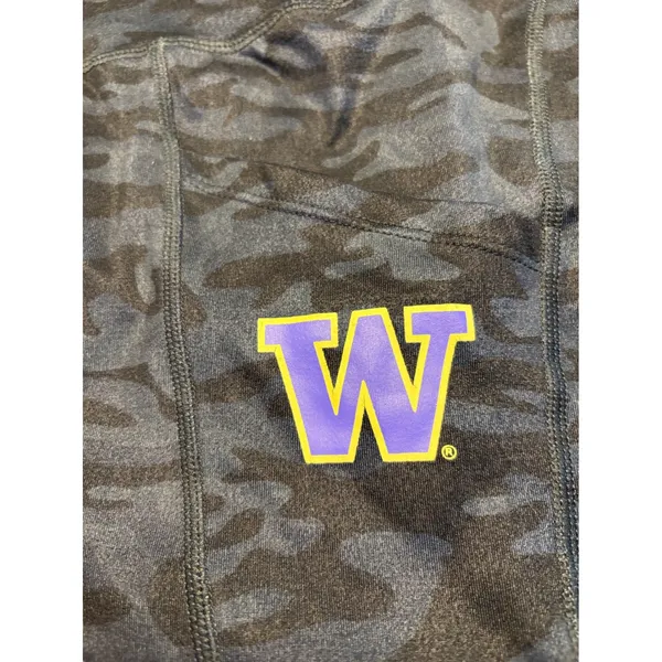 ZooZatz Washington Huskies Camo Leggings Womens Large Black Grey Pockets NCAA - Image 3