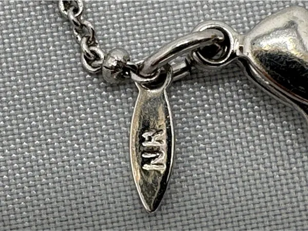 NR Silver Stainless Steel Heart & Key Charm Cable Chain Anklet, Lobster - Image 7