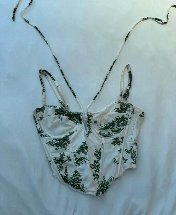 Pitaya Tic Toc Green Floral Corset - Image 4