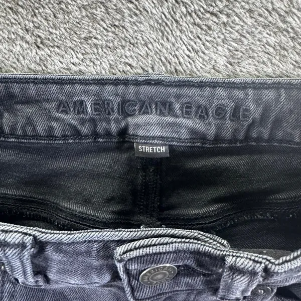 American Eagle Denim Jeans Stretch Distressed Jeans Women's 0 Black - Image 8