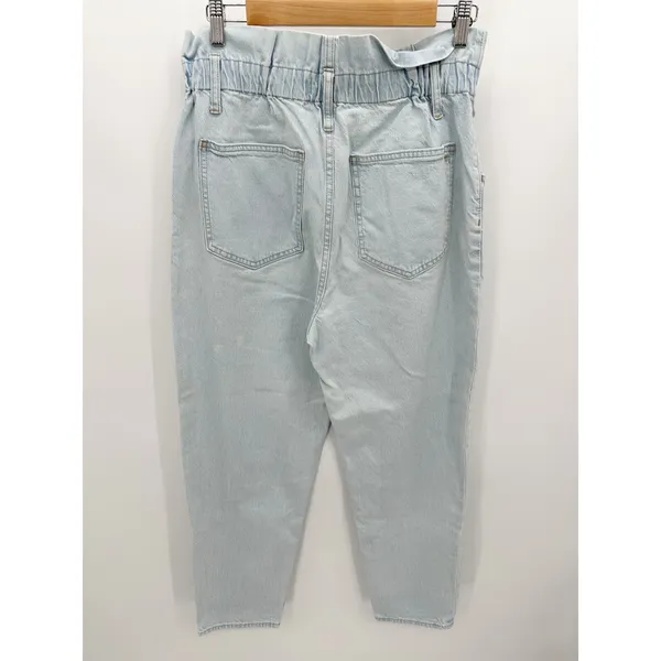 Madewell Paperbag Classic Straight Broomfield Wash Blue Jeans Womens 30‎ - Image 2