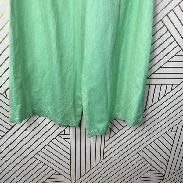 Hunter Bell Chase Culotte Wide Leg Pants in Mint Green Linen Size US 0‎ - Image 6