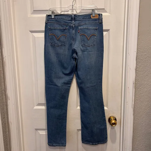 Levis 515 Bootcut Jeans Womens 10‎ Medium Wash Stretch Denim Workwear Western - Image 5