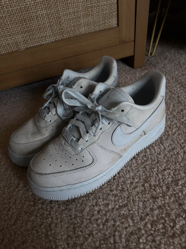 Light Blue Suede Air Force One Size 7.5 - Image 3