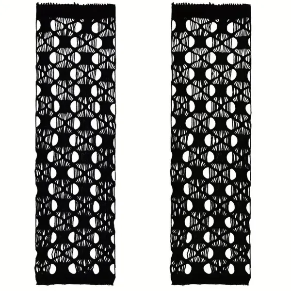 Black Hollow Out, Elegant Decorative Arm Cover, Leisure Style Fingerless Sleeves - Image 6