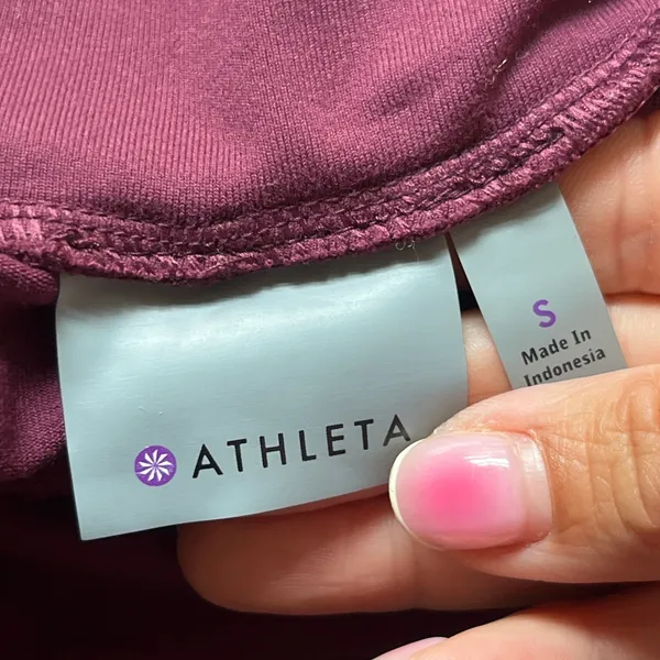 Athleta Womens Plum Purple Ruched‎ Waist Active Skirt Size S Nylon Lycra Flare - Image 3