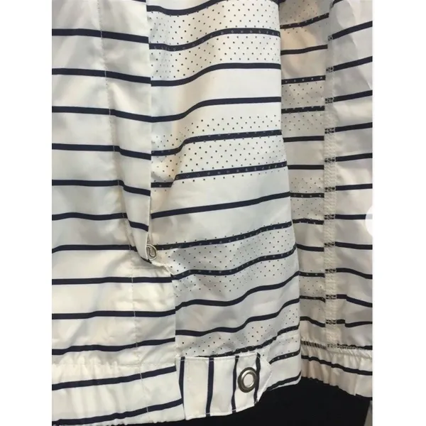 Lululemon Spring Jacket Pack & Go Pullover Quiet Stripe White Navy Women 4 Run - Image 5