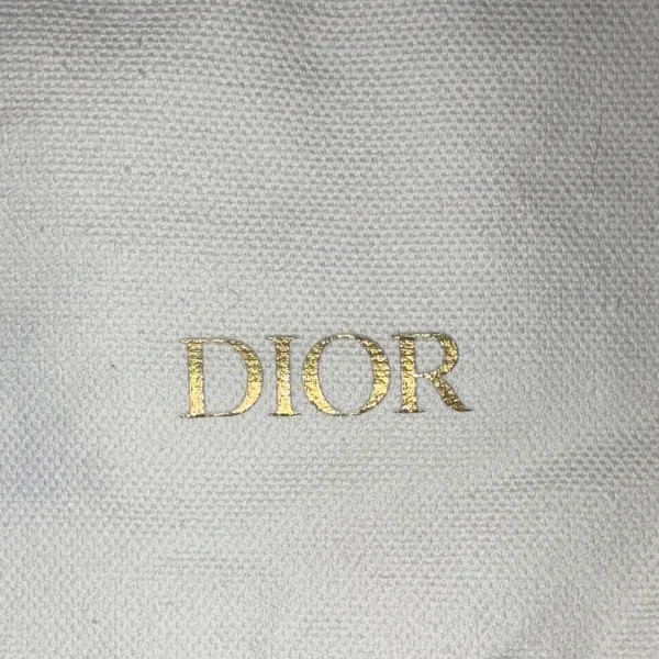 Dior White and Gold Logo Pouch - Image 3