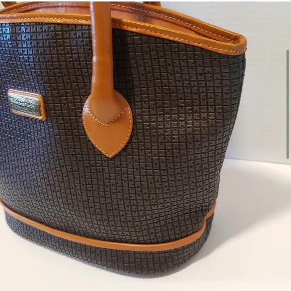 Ted Lapidus Paris Signature Vintage Leather Bag EUC - Image 3