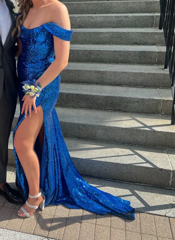 Blue Prom Dress - Image 5