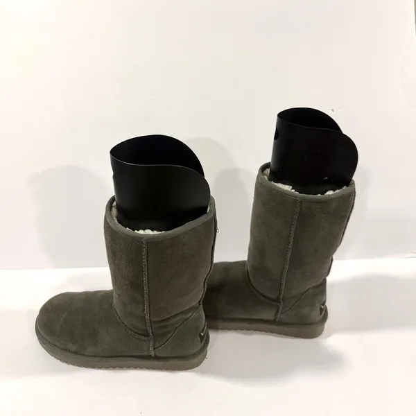 Koolaburra by UGG Tall Gray Shearling Boots Women’s 7 Classic Cozy Winter - Image 2