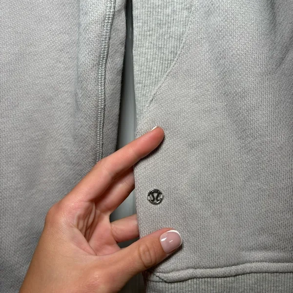 Lululemon Grey Zip Up Sweatshirt - Image 6