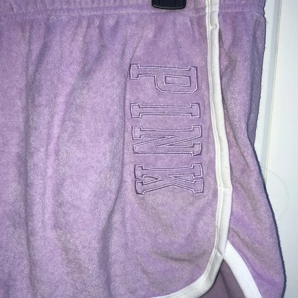 Pink Victoria’s Secret XL purple shorts cloth shorts towel material shor… - Image 3