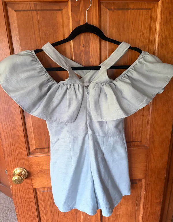 Red Dress Boutique Light blue romper - Image 2